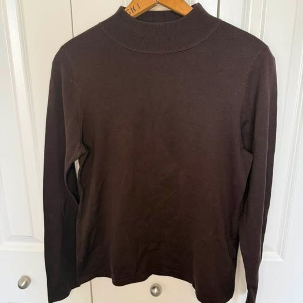 Pendleton Silk Blend Mock Neck Sweater - Small